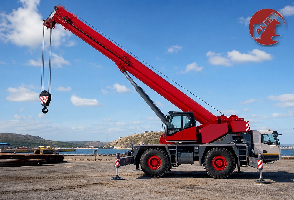 ALIE crane lifting on a project site
