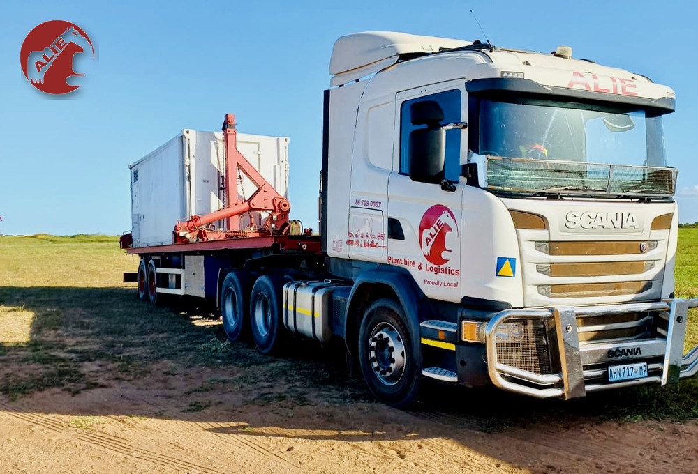 ALIE trucks used for cargo and equipment transport