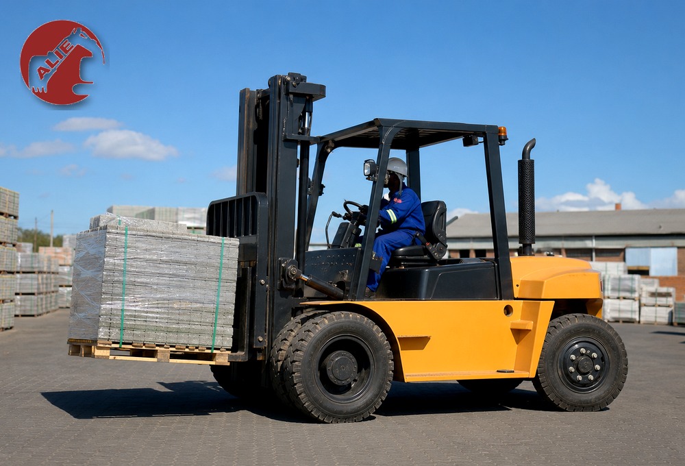ALIE materials handling equipment on site